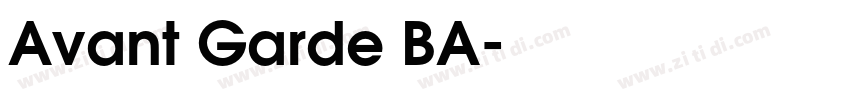 Avant Garde BA字体转换